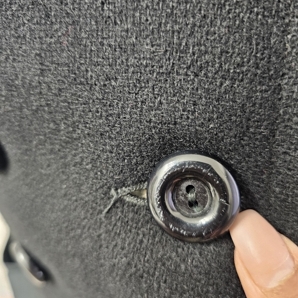 1950s Vintage Wool Black Crop Jacket Size Small - Picture 5 of 6